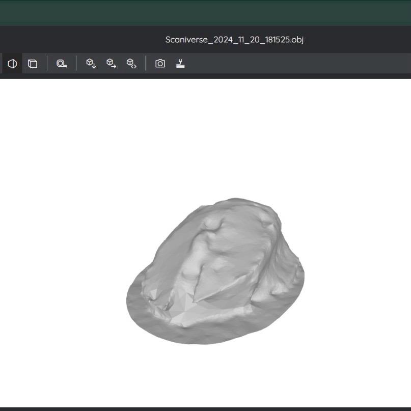 Scan in 3d model viewer